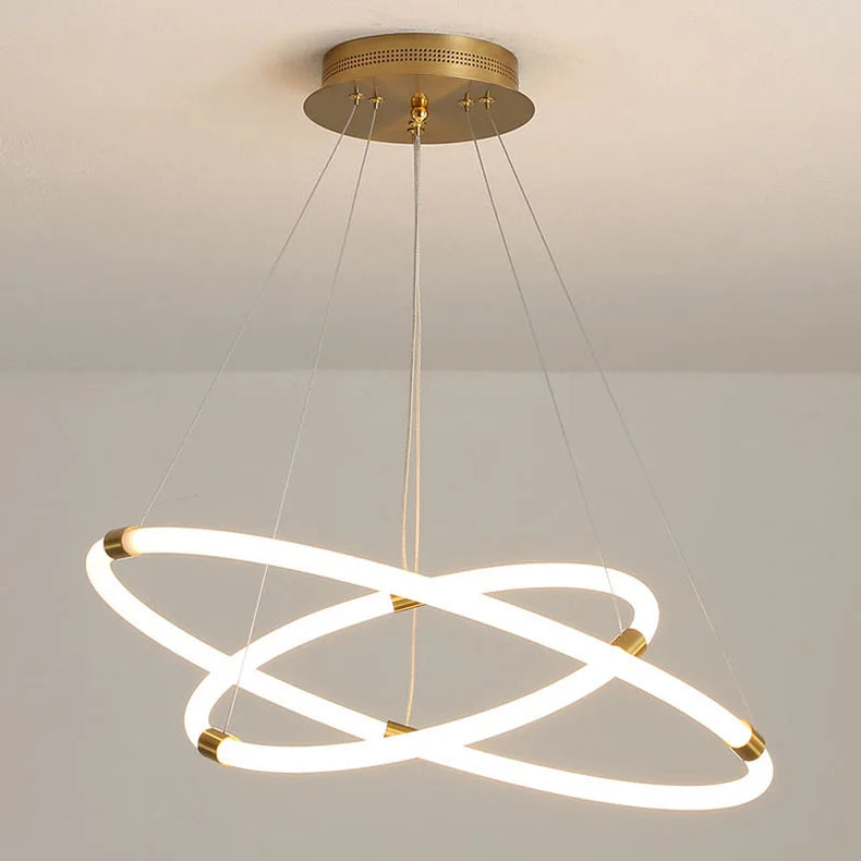 Modern bright chandelier for kitchen and dining room