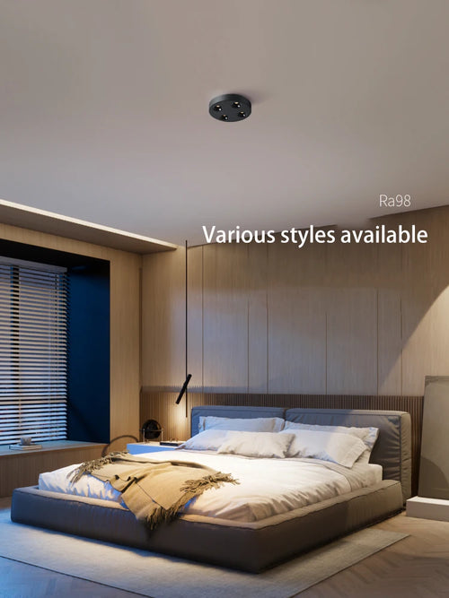 Brgt surface-mounted aluminium cob LED spotlight for modern interiors - vue 6 sur 8