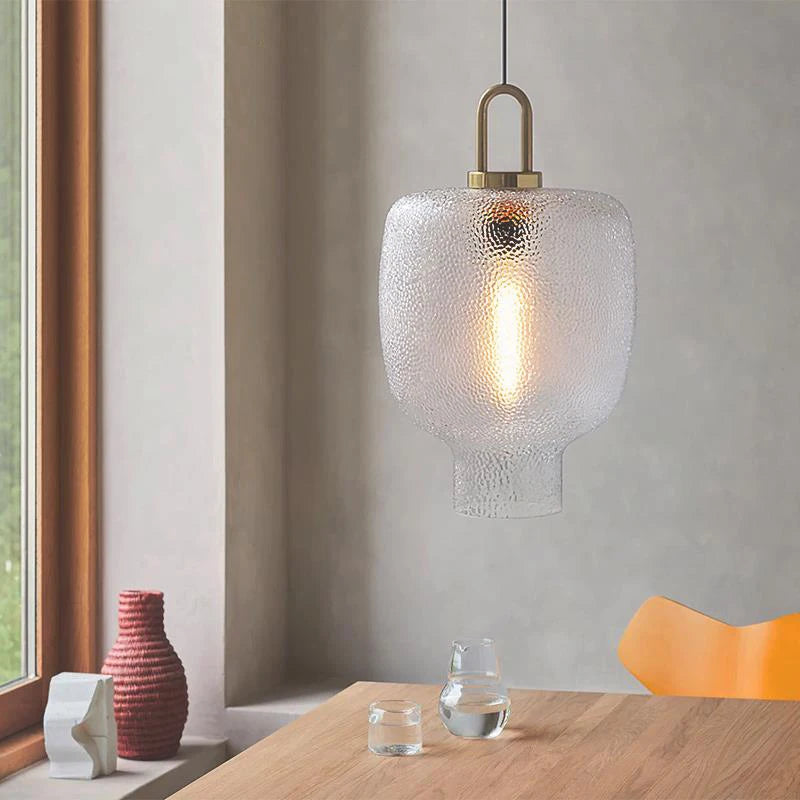 Minimalist glass chandelier with luxurious design for modern décor - vue 4 sur 10