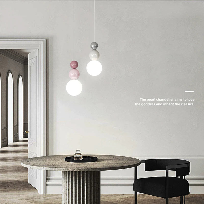 Modern Nordic LED pendant lamp indoor decorative light - vue 3 sur 14