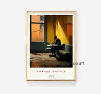 classic art library edward hopper modern posters wall decor