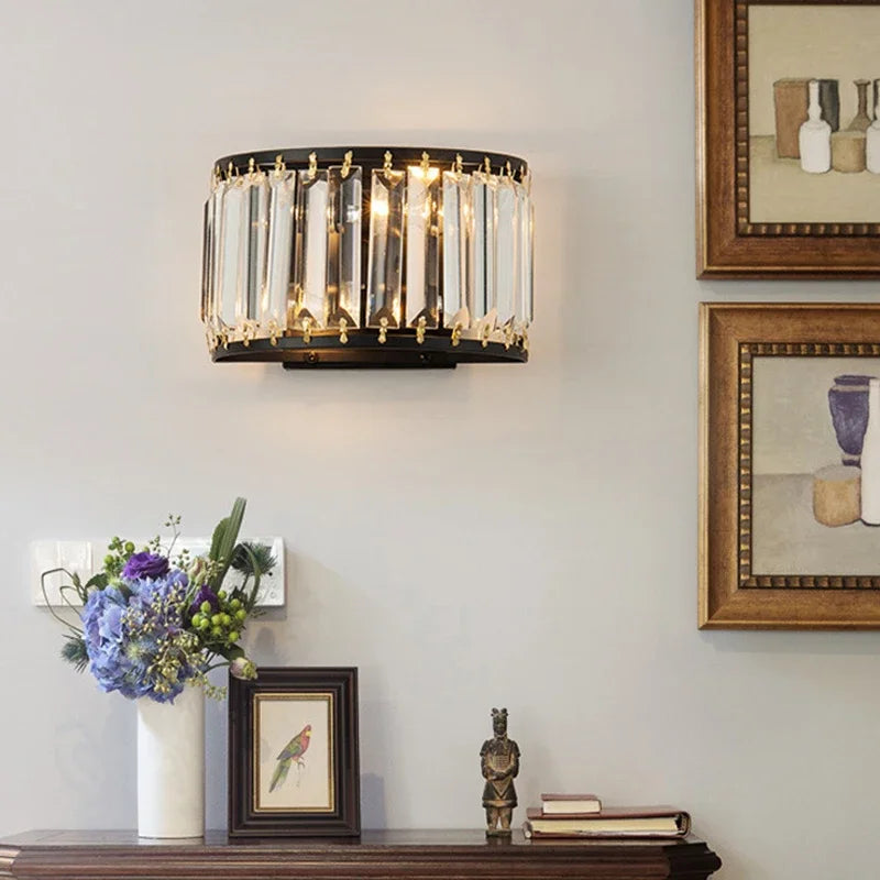 Crystal wall light for modern artistic décor