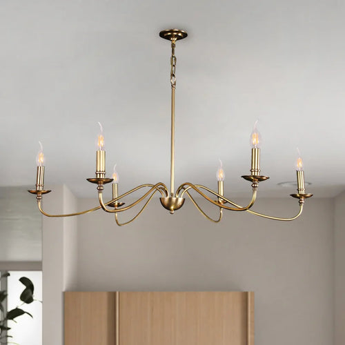 Simple modern chandelier for personalised and elegant lighting - vue 3 sur 7