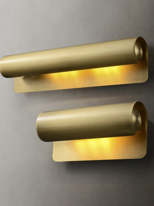 Modern copper wall light with minimalist and creative design - vue 2 sur 8