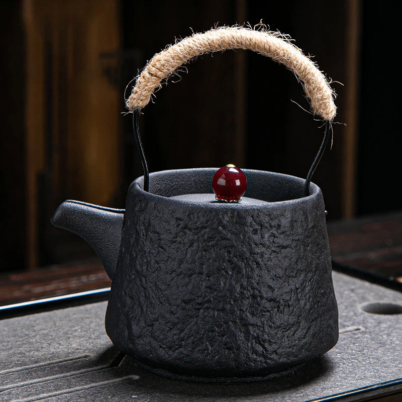 Retro Japanese porcelain kungfu teapot for one