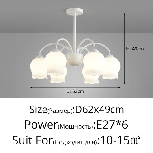 Modern LED chandelier decorative pendant light - vue 12 sur 12