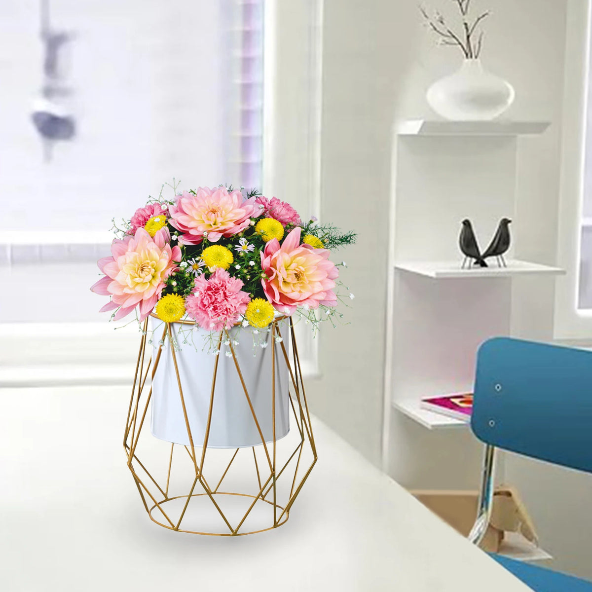 metal stand for planter flower pot vase rustproof - vue 5 sur 10
