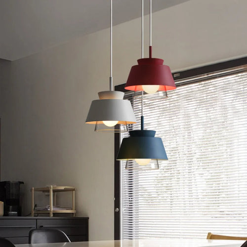Nordic style glass and iron pendant light for decorative interiors - vue 2 sur 13