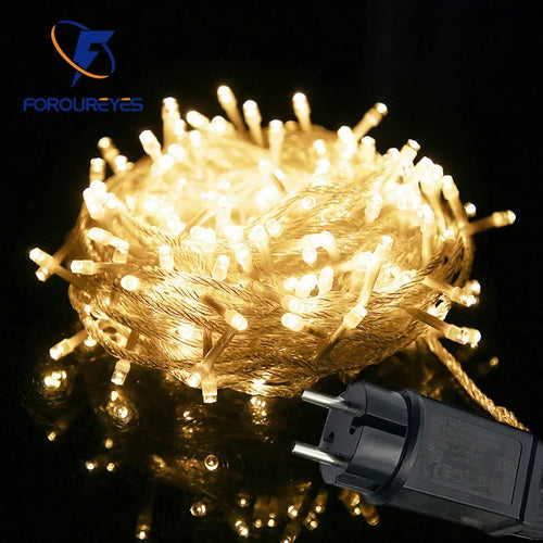 Waterproof LED string lights for outdoor Christmas tree - vue 2 sur 9