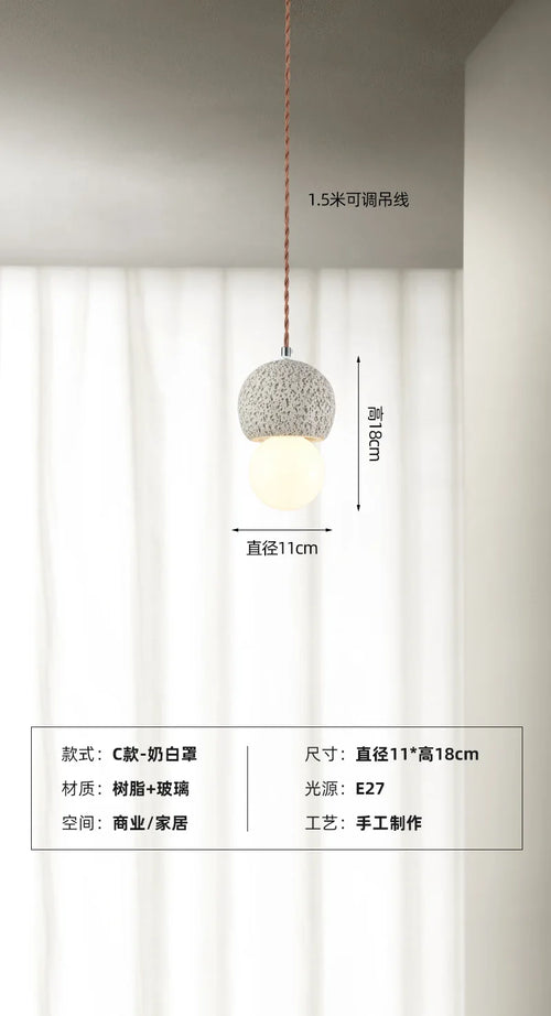 Wabi-sabi pendant light nordic creative design for interiors