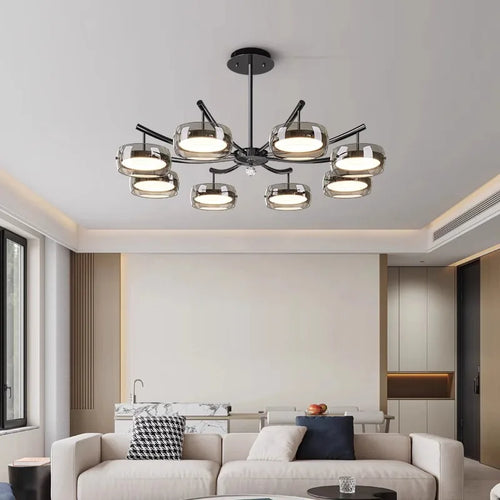 Decorative pendant chandelier for indoor living room lighting - vue 5 sur 8