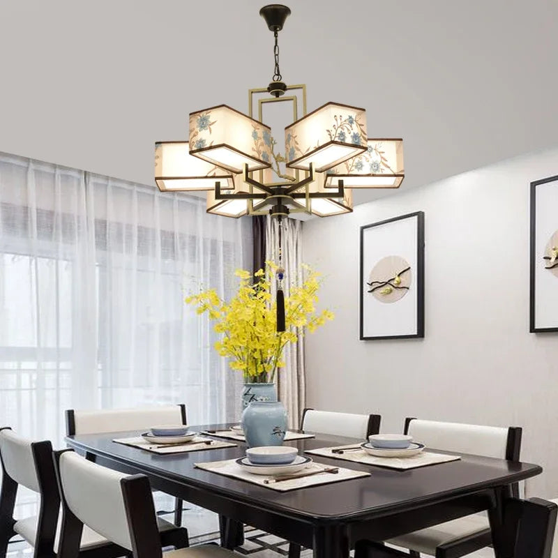 Modern Chinese style pendant light for a simple atmosphere - vue 3 sur 19