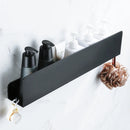 wall mounted storage shelf with aluminum hooks for kitchen and shower