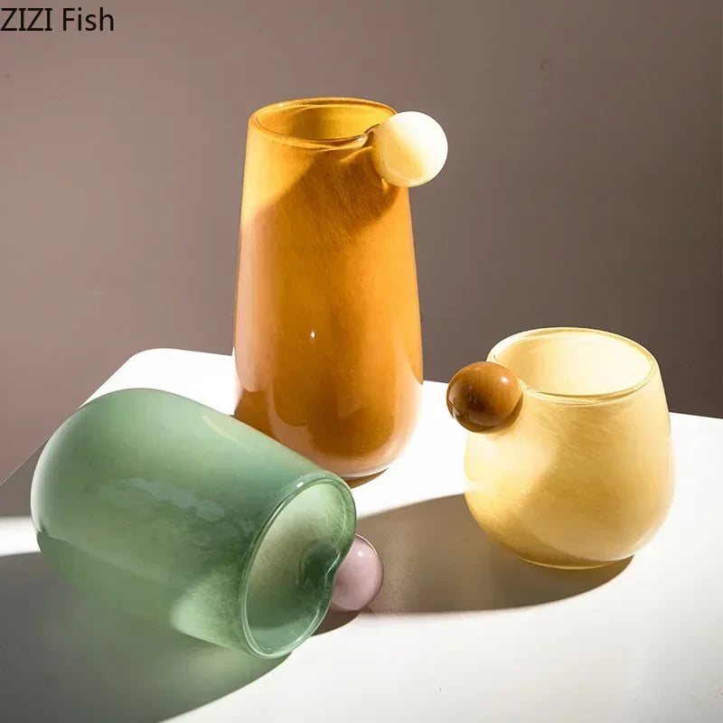 candy glass vase for aesthetic floral decoration