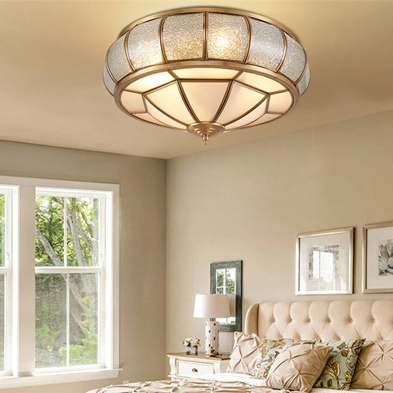 European style copper ceiling light for creative lighting in any space