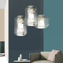 Natural glass pendant light nordic design for interior decor