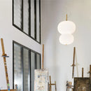 Nordic glass chandelier with LED pendant for decoration