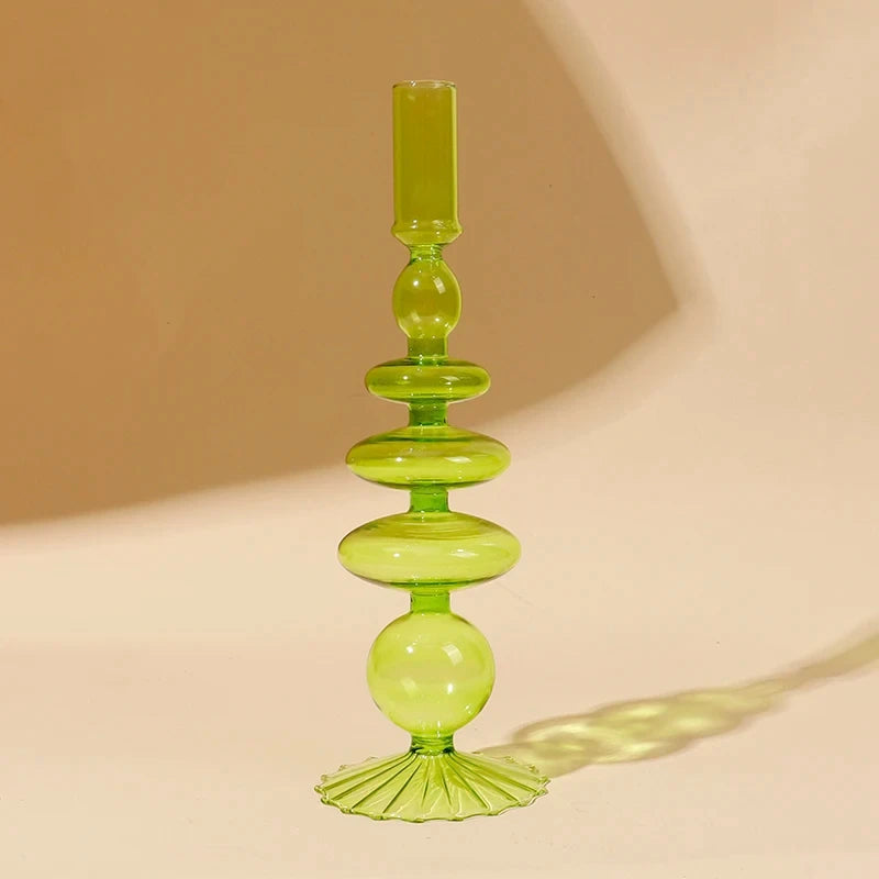 European glass candle holder for decoration and weddings - vue 23 sur 30