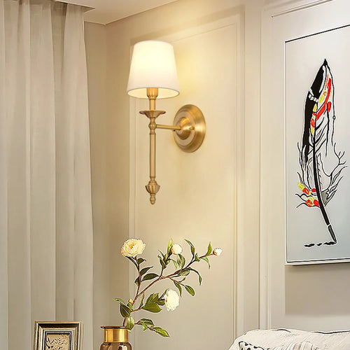Nordic style decorative copper LED wall light for loft - vue 3 sur 8