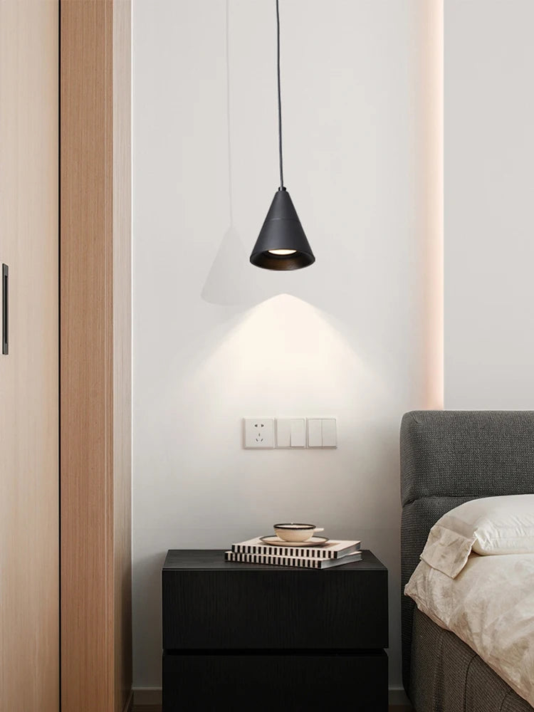 Nordic minimalist pendant light for bedroom - vue 2 sur 10