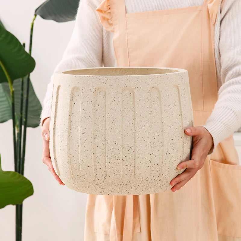 Large silicone mould for concrete flower pot gardening - vue 5 sur 8