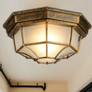Minimalist outdoor waterproof LED ceiling light for modern spaces