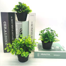 Mini artificial potted plant for decoration and festive events