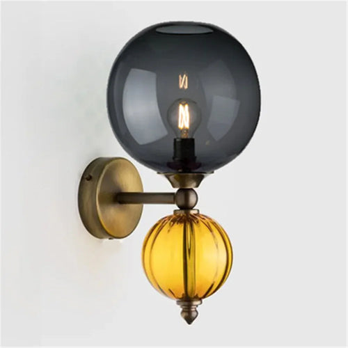 Glass bubble LED wall light - vue 12 sur 16