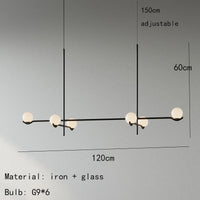 Modern glass pendant light for interior decor