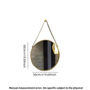 round gold wall mirror for bathroom and hairdressing