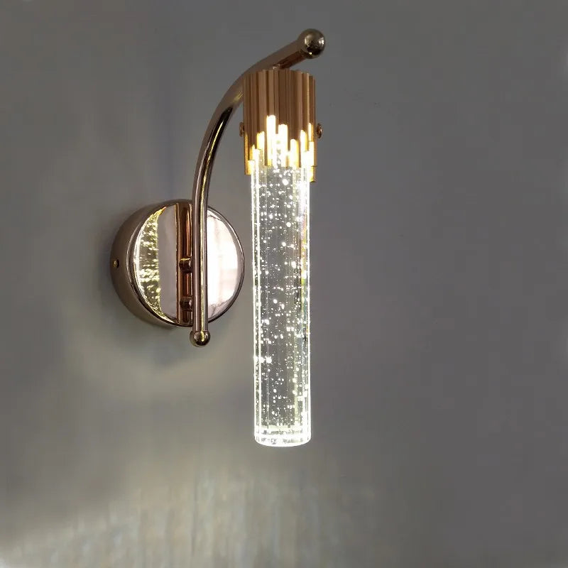 Decorative crystal LED wall light for modern interiors - vue 4 sur 8