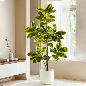 Artificial banyan branch with magnolia leaves for decoration
