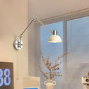 Modern telescopic wall light with adjustable swing arm and rotatable lamp