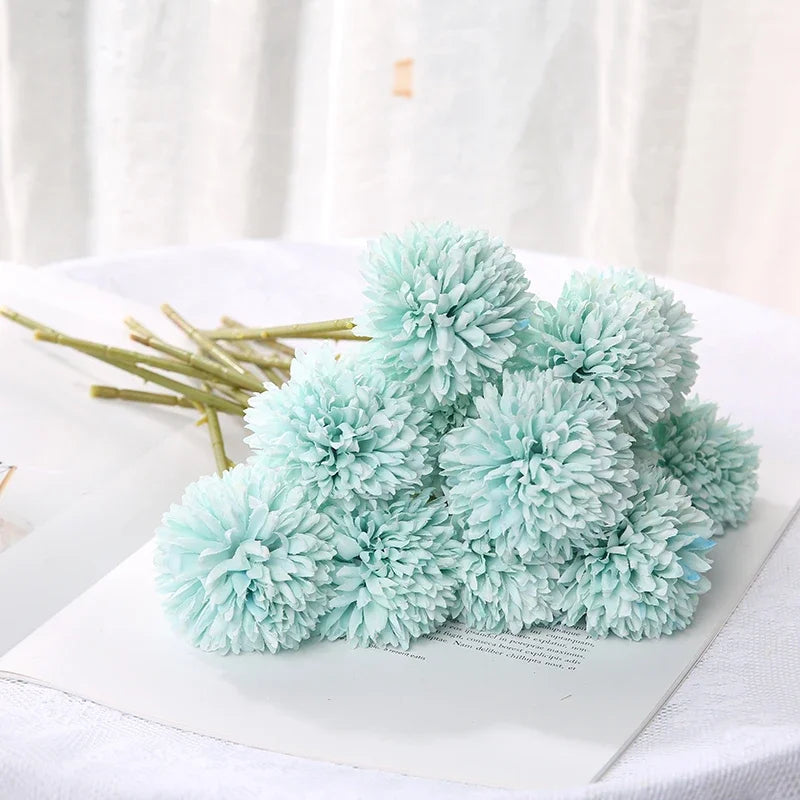 Artificial flower bouquet for wedding decoration and artisan vases