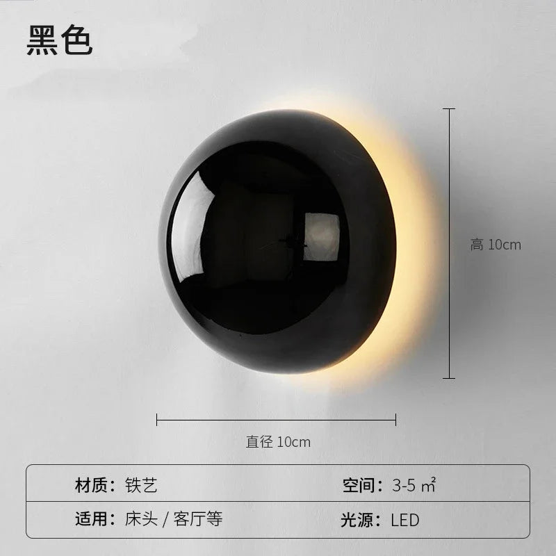 Modern nordic LED wall light for night-time decoration - vue 7 sur 11