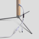 Modern wooden floor lamp with 360-degree adjustable ambient light