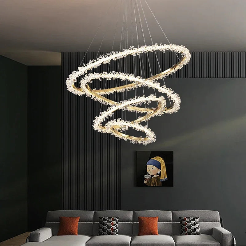 Luxury Nordic crystal chandelier for modern decor - vue 3 sur 17
