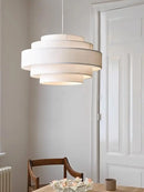 Wabi sabi fabric LED chandelier for interior decoration