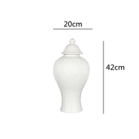 decorative ceramic tea and ginger jar with lid