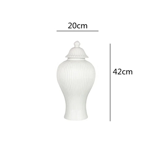 decorative ceramic tea and ginger jar with lid