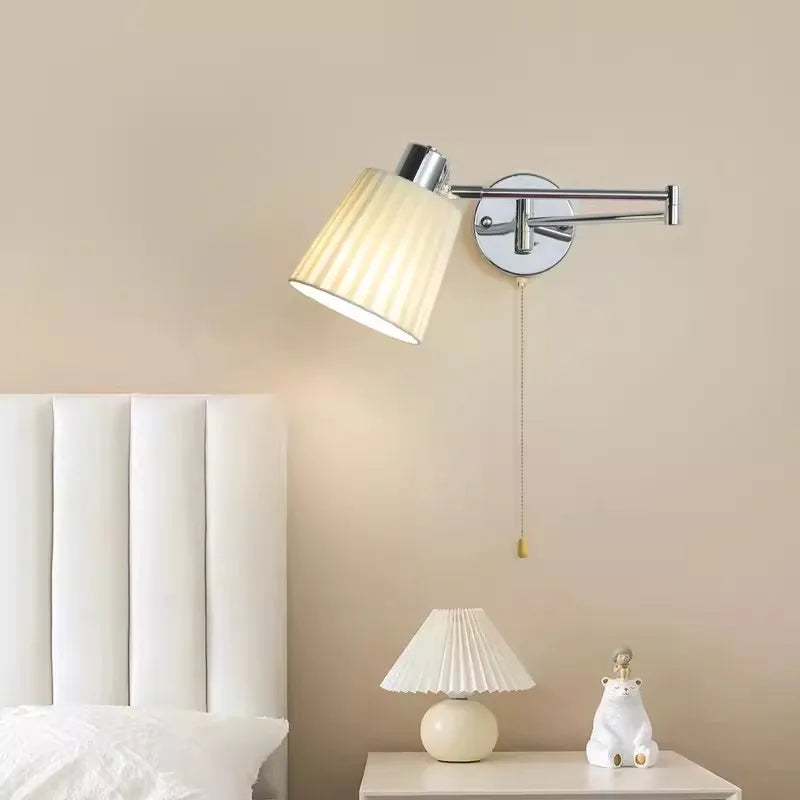 Modern telescopic wall light foldable minimalist reading lamp
