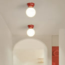 Simple medieval bauhaus style ceiling light for entrance decor