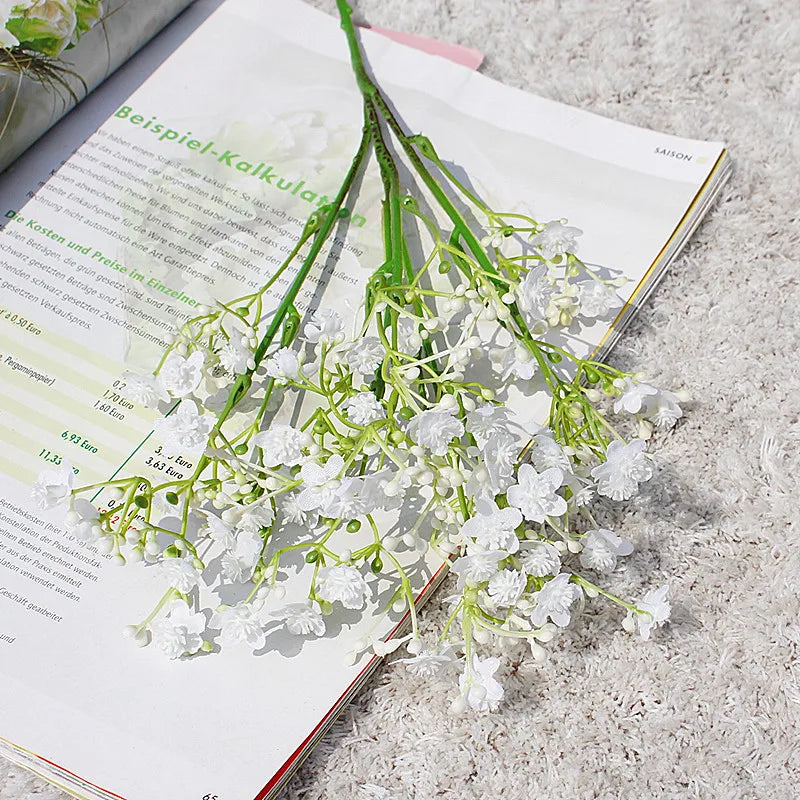Artificial gypsophila flowers for wedding floral decoration 2024 - vue 8 sur 12