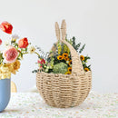 Easter egg hunt basket with toys and candy for baby