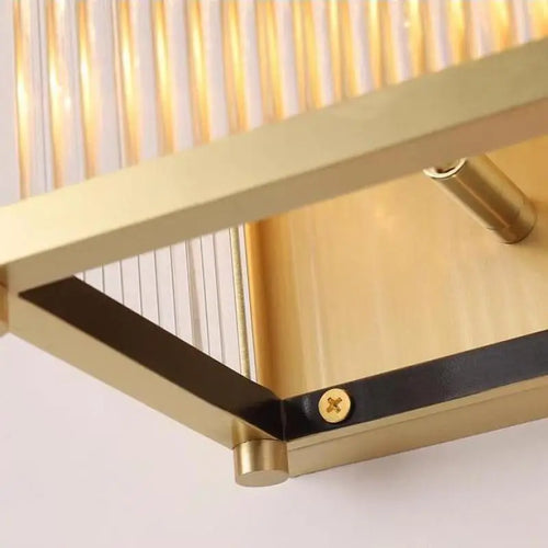 Modern decorative gold and silver crystal LED wall light - vue 7 sur 10