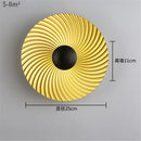 Nordic round metal LED wall light for modern interiors