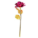 Decorative golden metal artificial rose to give as a gift