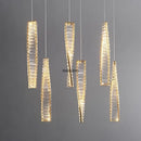Creative and Personalized Long Crystal Light,Walkway Bedroom TV Background Wall Lamp Luxury Simple LED Suspension Lamps