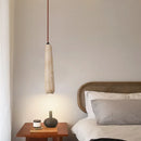 Retro LED pendant chandelier with vintage natural stone