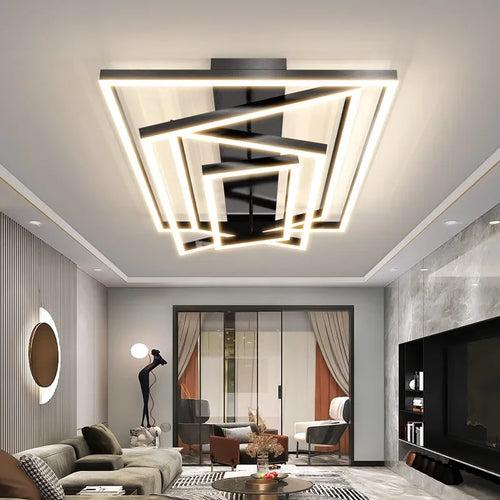 Industrial style LED chandelier for modern interior decoration